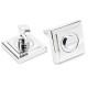 Polished Chrome Square Bathroom Thumbturn Set