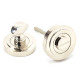 Polished Nickel Art Deco Round Bathroom Thumbturn Set