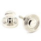 Polished Nickel Beehive Round Bathroom Thumbturn Set