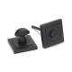 Aged Bronze Square Bathroom Thumbturn Set