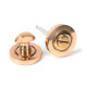 Polished Bronze Round Bathroom Thumbturn Set