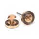 Polished Bronze Beehive Bathroom Thumbturn Set