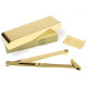 Polished Brass Heavy Duty Door Closer and Cover