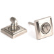 Satin Marine Stainless Steel Square Bathroom Thumbturn