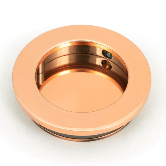 Plain Round Pull - Polished Bronze