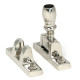 Polished Nickel Mushroom Brighton Fastener - Narrow (Square)