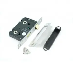 Bathroom Mortice Lock - Stainless Steel Finish