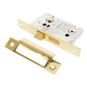 Bathroom Mortice Lock - Brass Finish