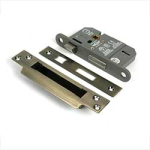 Aged Brass 5 Lever BS Sash Lock
