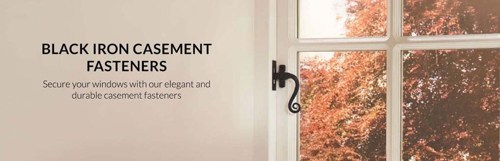 window furniture  | casement fasteners  | black iron casement fasteners 