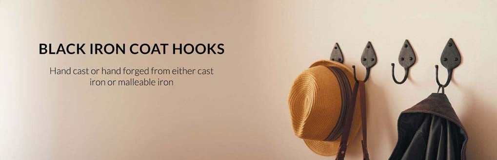 coat hooks  | black iron coat hooks 
