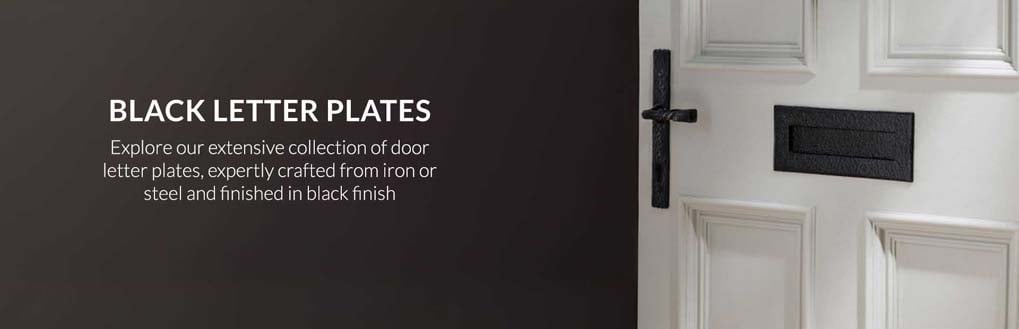 letter plates  | black iron letter plates 