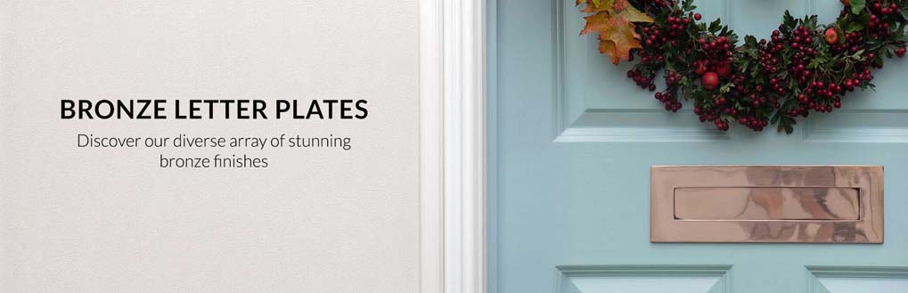 letter plates  | bronze letter plates 