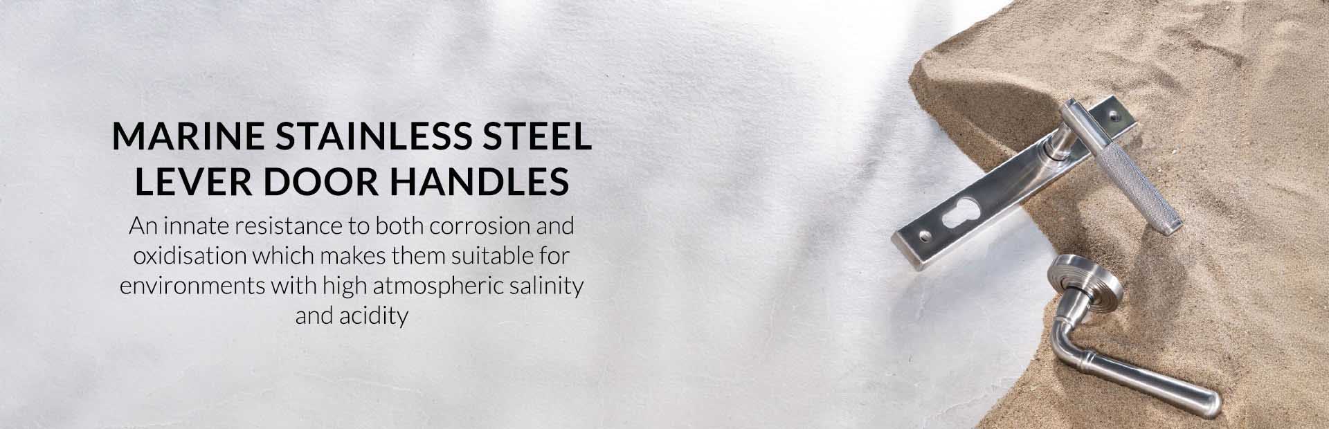 Marine Stainless Steel Lever Door Handles Marine Stainless Steel Lever Door Handles