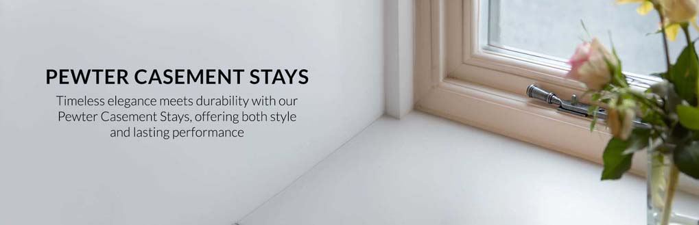 window furniture  | casement stays  | pewter casement stays 