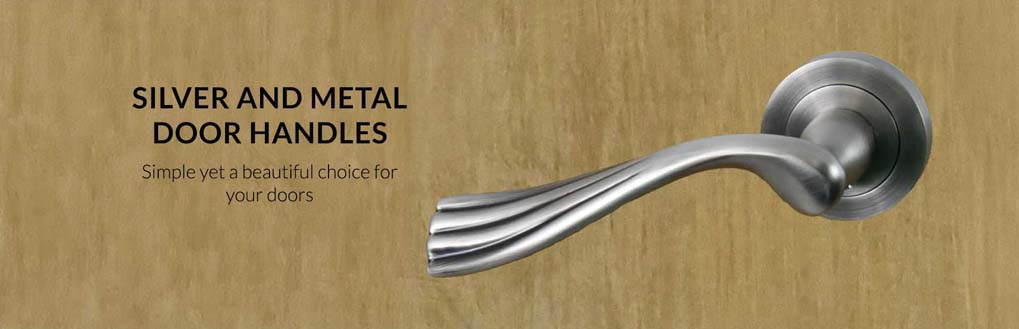 door handles  | silver and metal door handles 