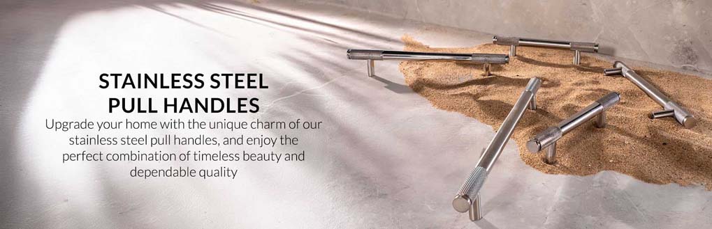 search by finishes  | stainless steel finishes  | stainless steel pull handles 