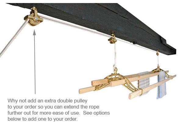 Solid Brass Classic Pulley clothes airer