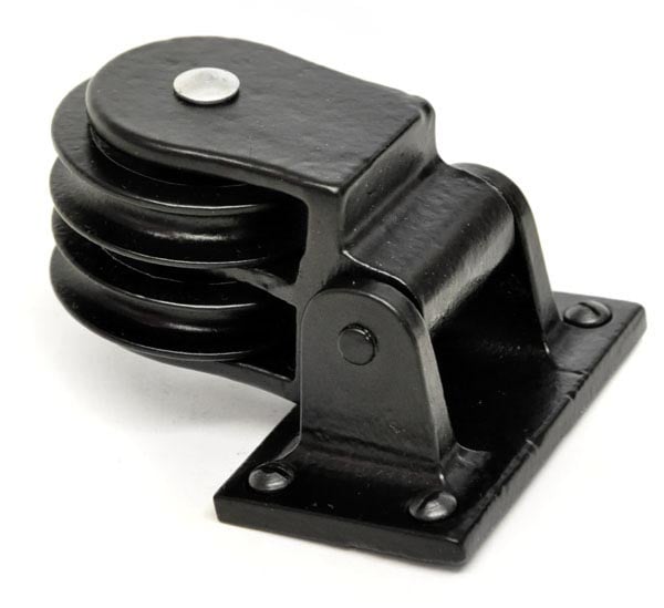 1727 Single OR Double Pulley on Backplate 1727 Single OR Double Pulley on Backplate