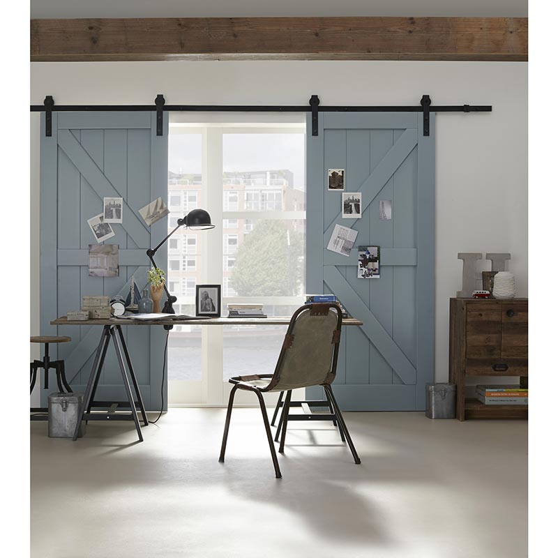 Additional Door Hanging Set for a Sliding Door Hardware Kit