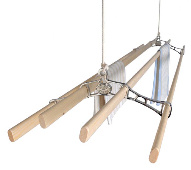 4 Lath Chrome Victorian Pulley Clothes airer