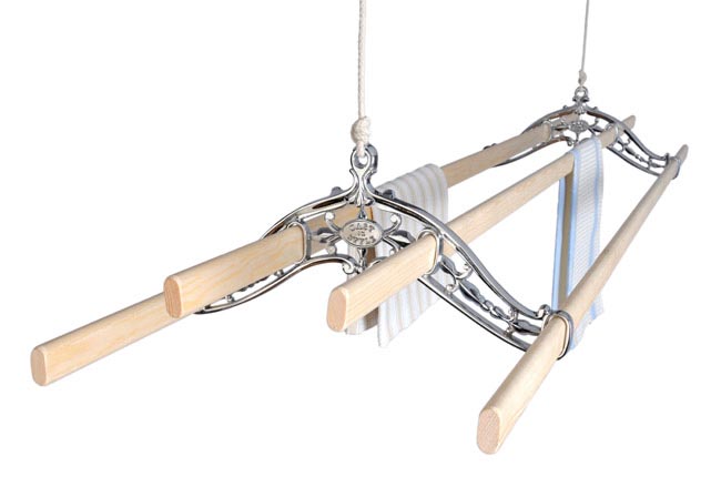 4 Lath Chrome Classic Pulley Clothes airer