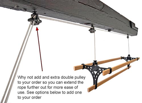 Traditional Pulley clothes airer