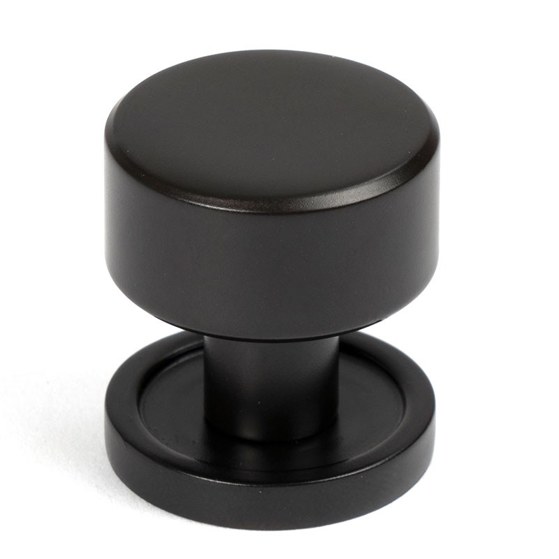 Bronze Aged Kelso Cabinet Knob On Round Rose