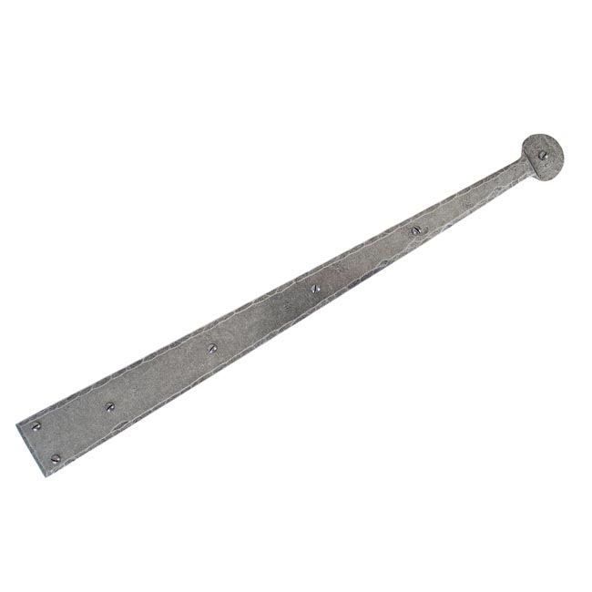 Blacksmith Pewter Patina Penny End Hinge Fronts