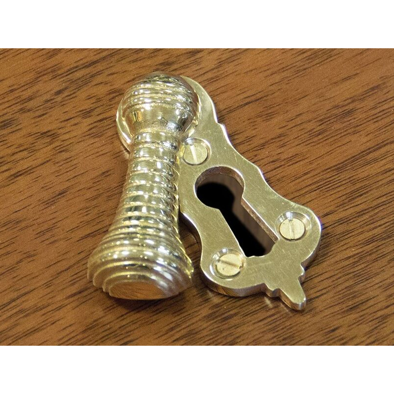 Polished Brass Beehive Escutcheon