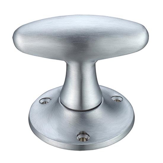 Richmond Oval Door Knobs - Satin Chrome