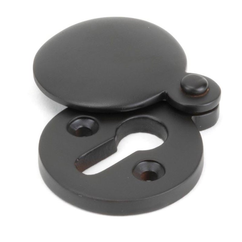 Aged Bronze Round Escutcheon