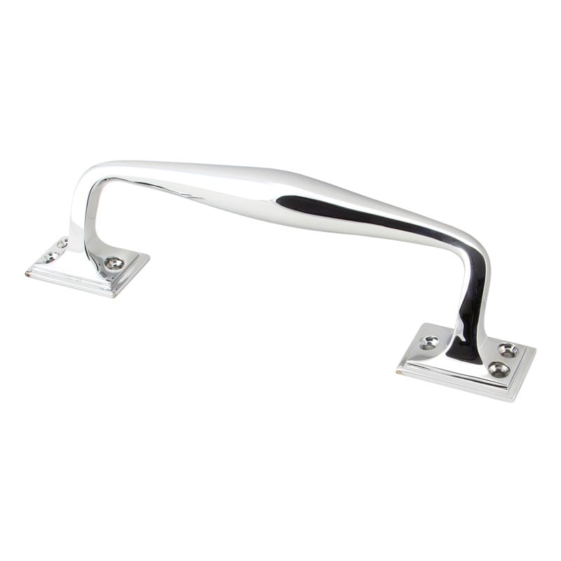 Period Art Deco Pull Handle - Polished Chrome