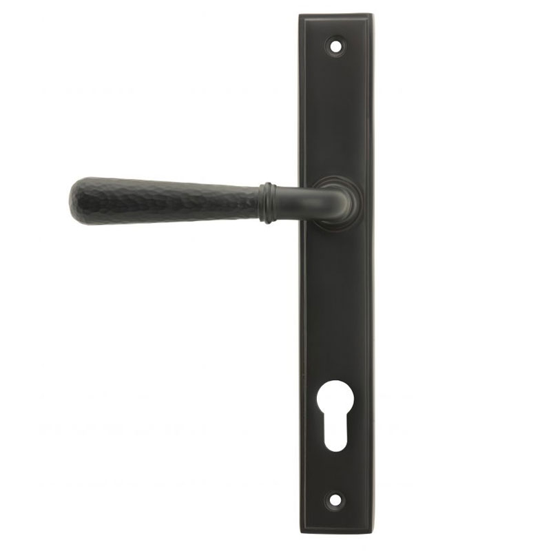 Bronze Hammered Newbury Slimline Sprung Lever Espagnolette - Aged