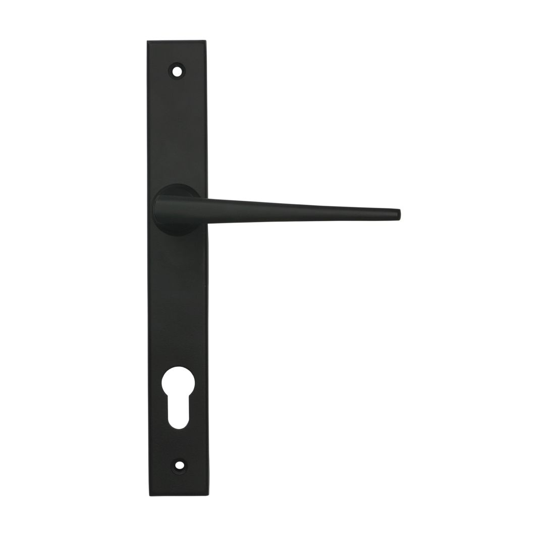 Eaton Slimline Lever Espagnolette Lock Set - Matt Black