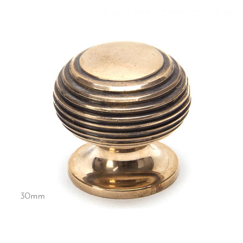 Bronze Polished Beehive Cabinet Knob - Image 3