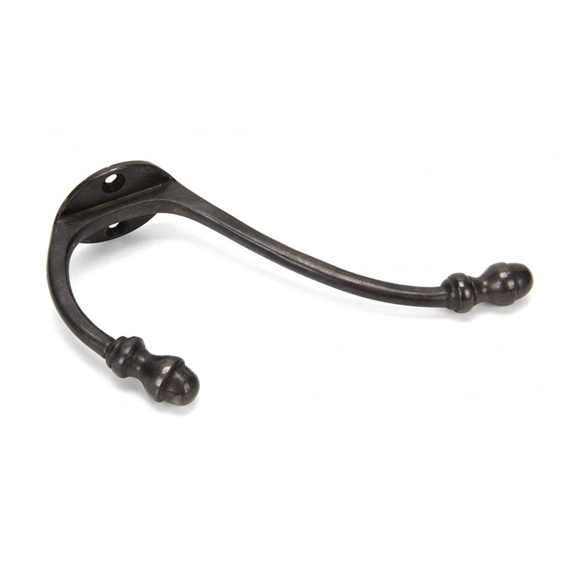 Bronze Hat And Coat Hook - Aged