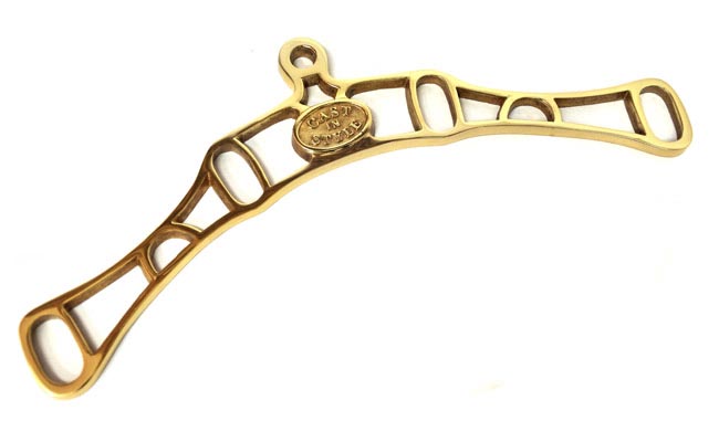 Brass Victorian Kitchen Maid® Single Clothes Airer End