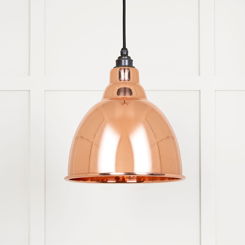 Hammered Copper Brindley Pendant