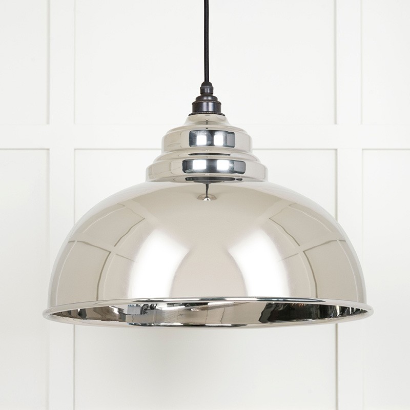 Light Smooth Nickel Harborne Pendant