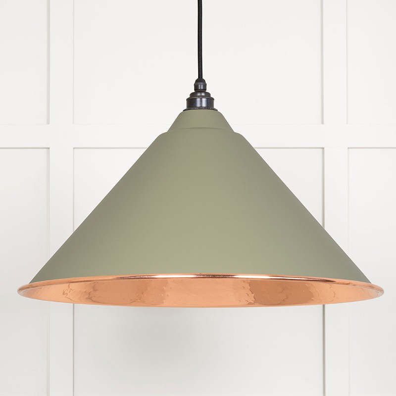 Hammered Copper Hockley Pendant in Tump