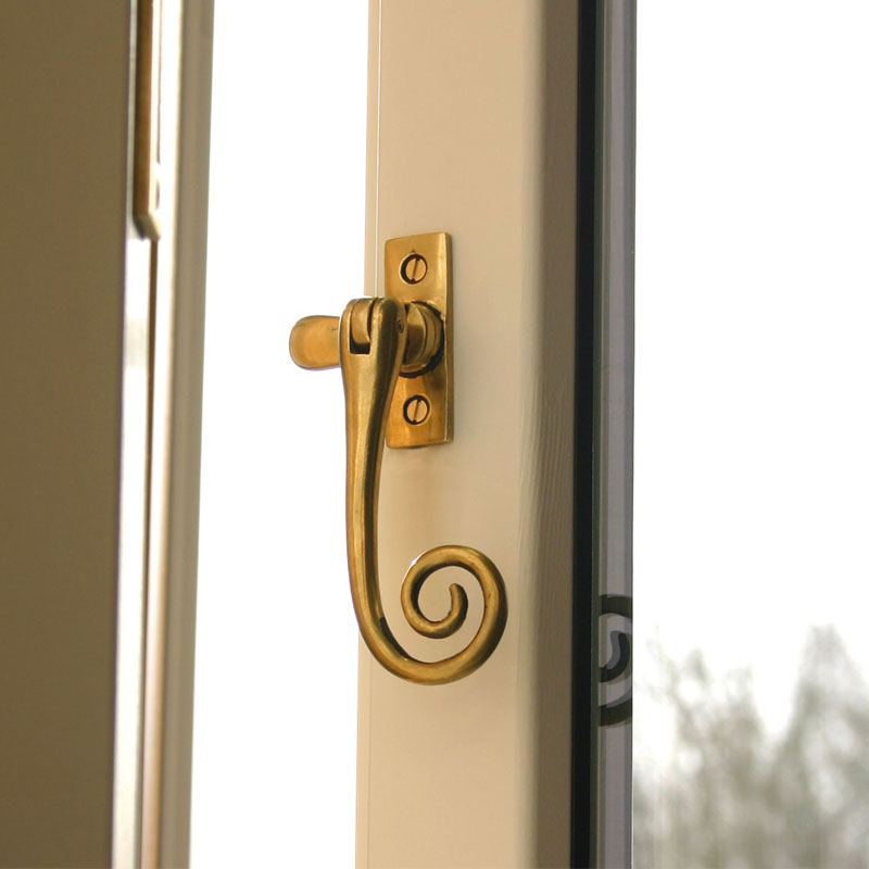 Wenlock Aged Brass Monkeytail Casement Fastener