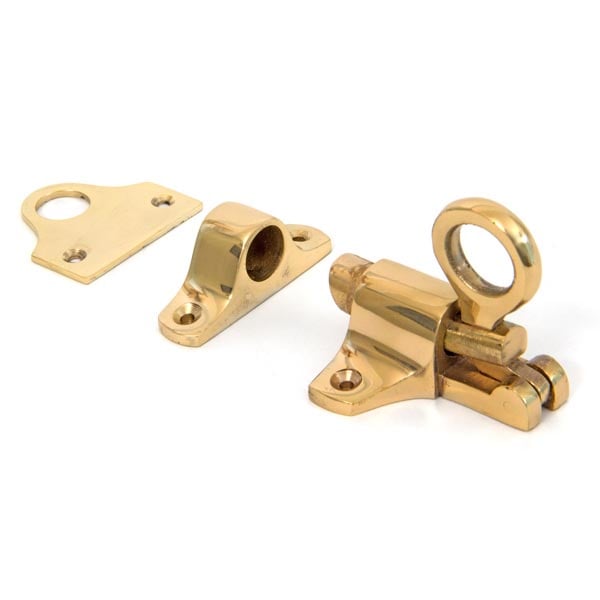Polished Lacquered Brass Fanlight Catch