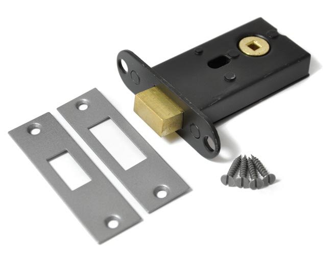 Kirkpatrick 5140 British Made Heavy Duty Tubular Bathroom Dead Bolt - Pewter Finish
