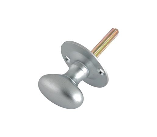 Oval Rack Bolt Thumb Turn - Satin Chrome