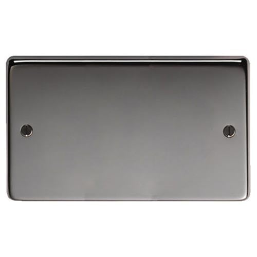 Black Nickel Double Blank Plate