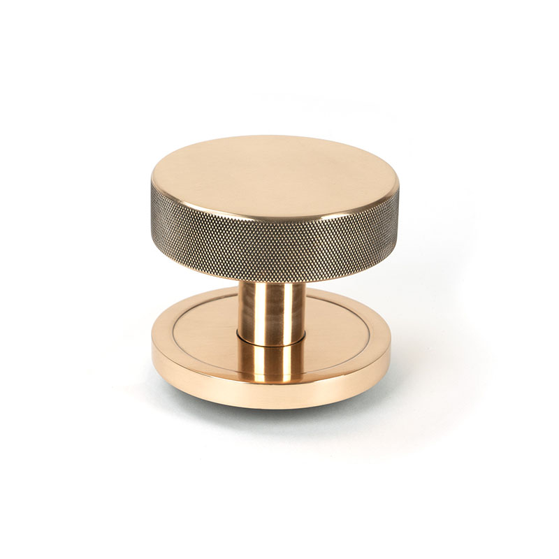 Bronze Polished Brompton Centre Door Knob (Plain)