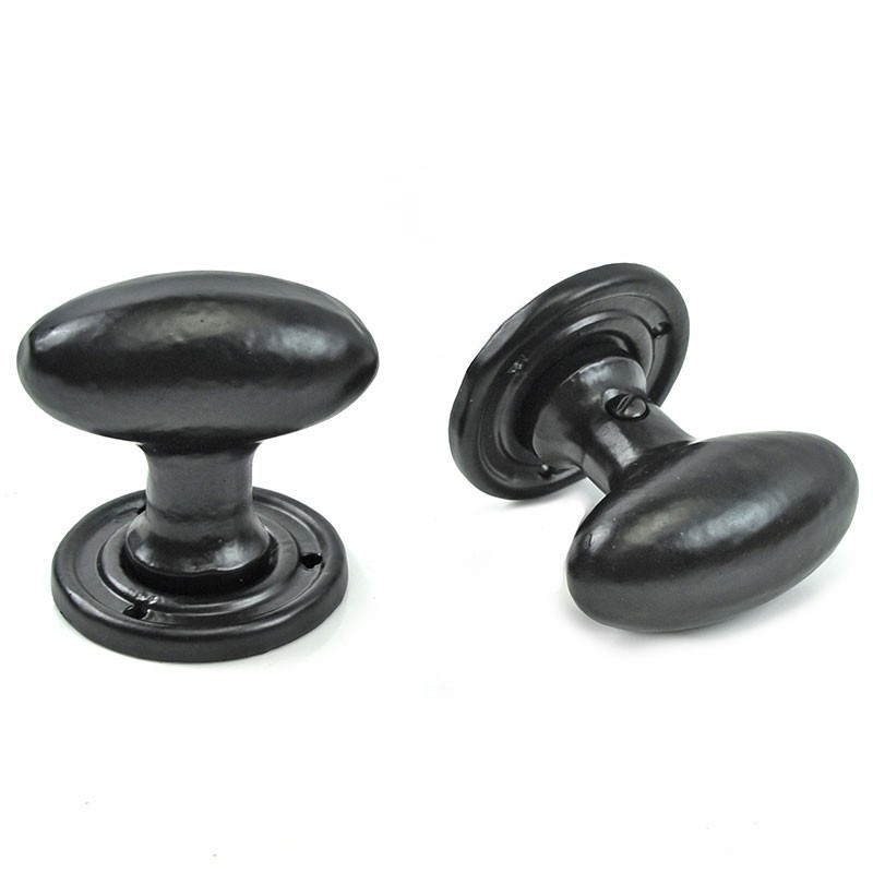 Raven Oval Door Knob Set