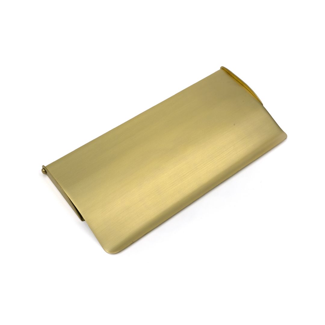 Satin Brass Letter Plate Cover