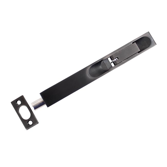 Black Traditional Smith Flush Bolt